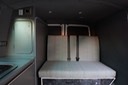 The rear seat with belts