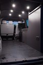 INSIDE THE CAMPER BEFORE THE BED WAS INSTALLED Back